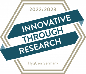 Innovative through research seal